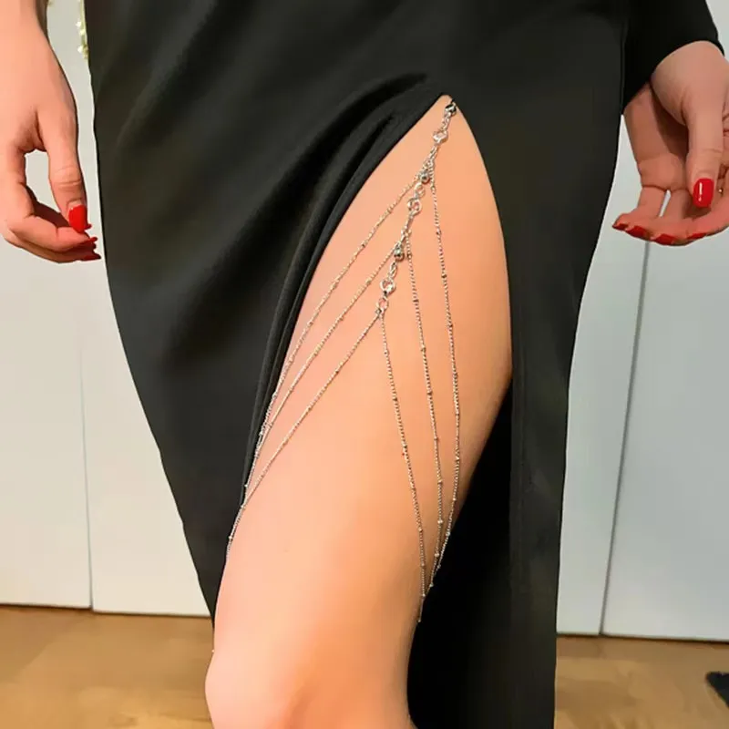 Wholesale Body Accessories Anklet INS Sexy Nightclub Leg Body Chain Jewelry Sexy Leg Chain