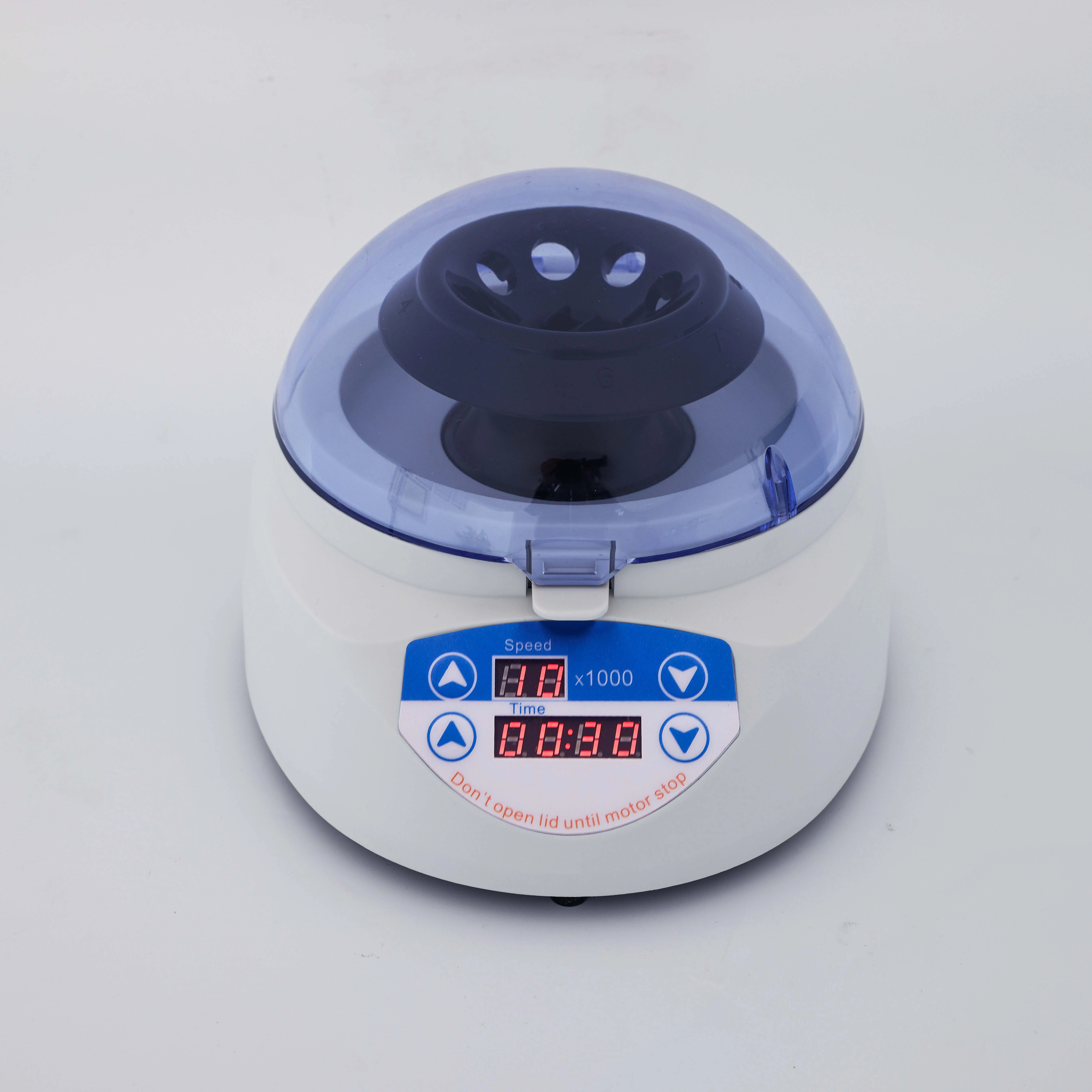Mini-4k Mini Centrifuge Centrifuge PCR Tube Strip Digital Mini Centrifuge with Rotor Digital Display Suitable for 0.2ml*8 CN;ZHE