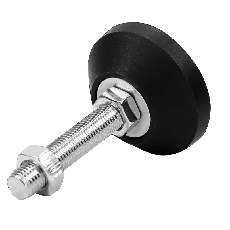 M16 nickel plating screw Fixed Type Nylon Black Plastic Industrial Orange Furniture Leg Adjustable Leveling Feet