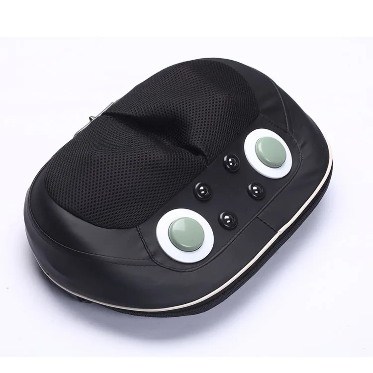 Electronic heat vibrator relaxation pillow neck massager for car and home