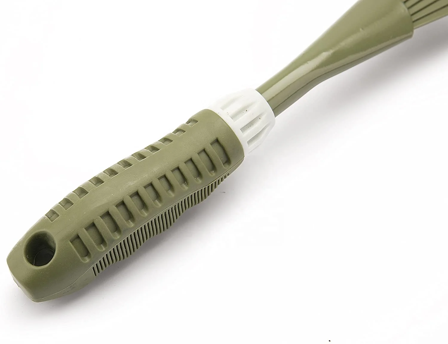 
Hand Trowel Plastic Lawn & Leaf Rake Ergonomic TPR Handle with High Carbon Steel Head, Handle Leveling Rake 