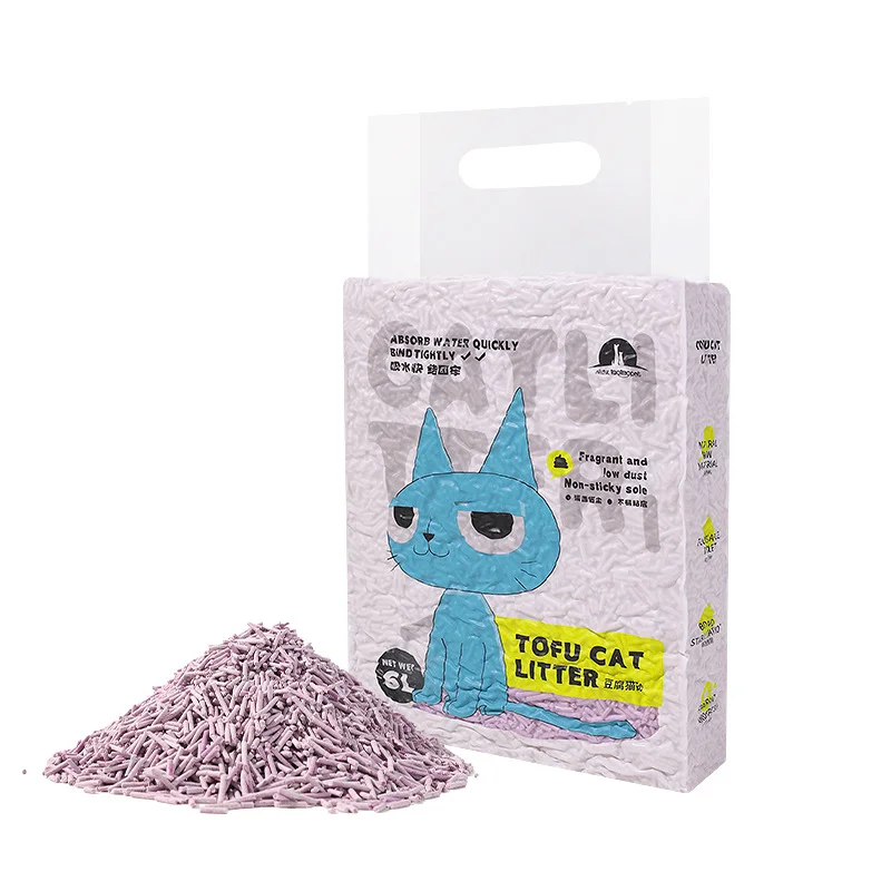Wholesale Factory Taotaopets Tofu Cat Litter 6L Degradable deodorizing Plant Cat Litter