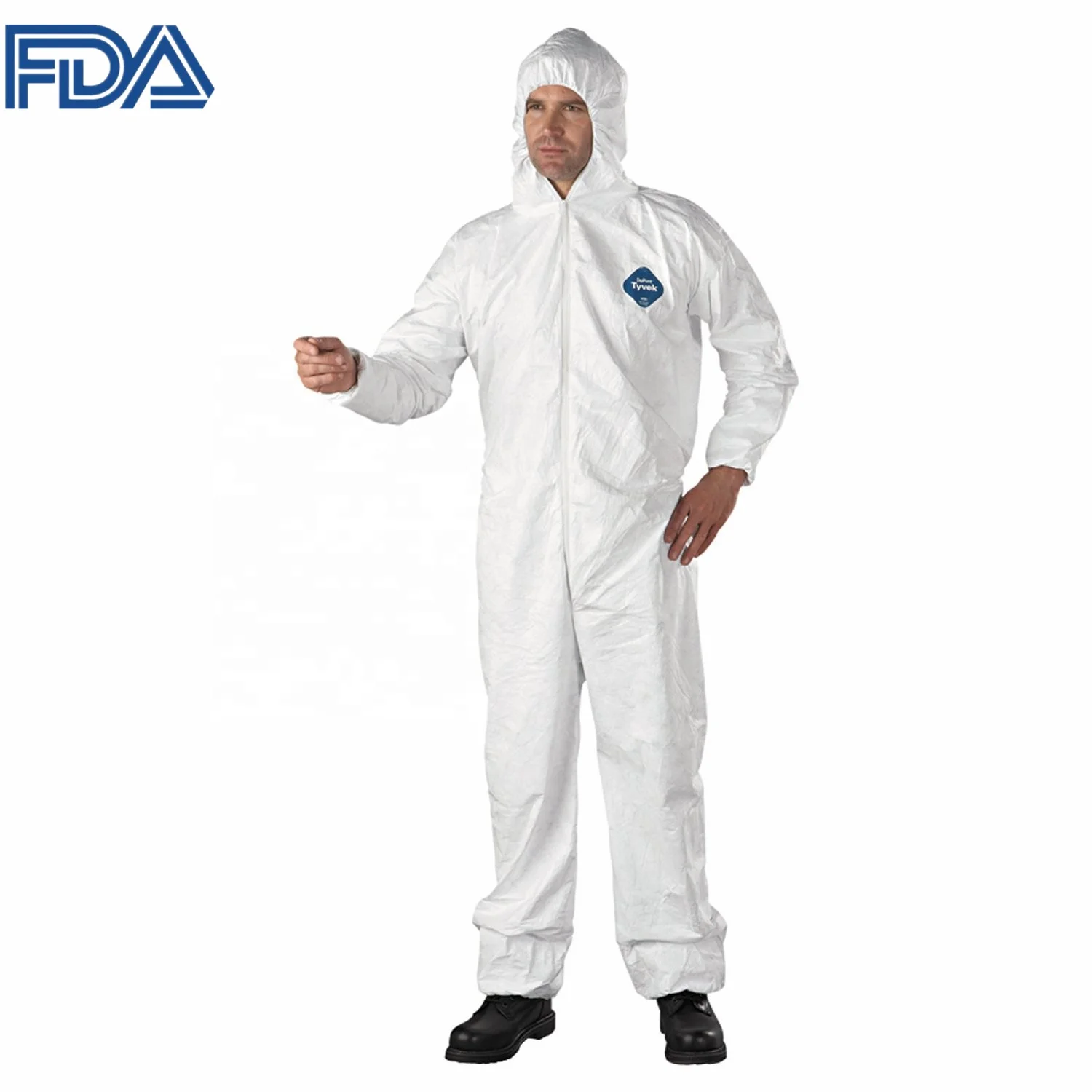 Factory Price PPE cat III Disposable Protective Coverall SMS White Workwear Coverall for Health Stations