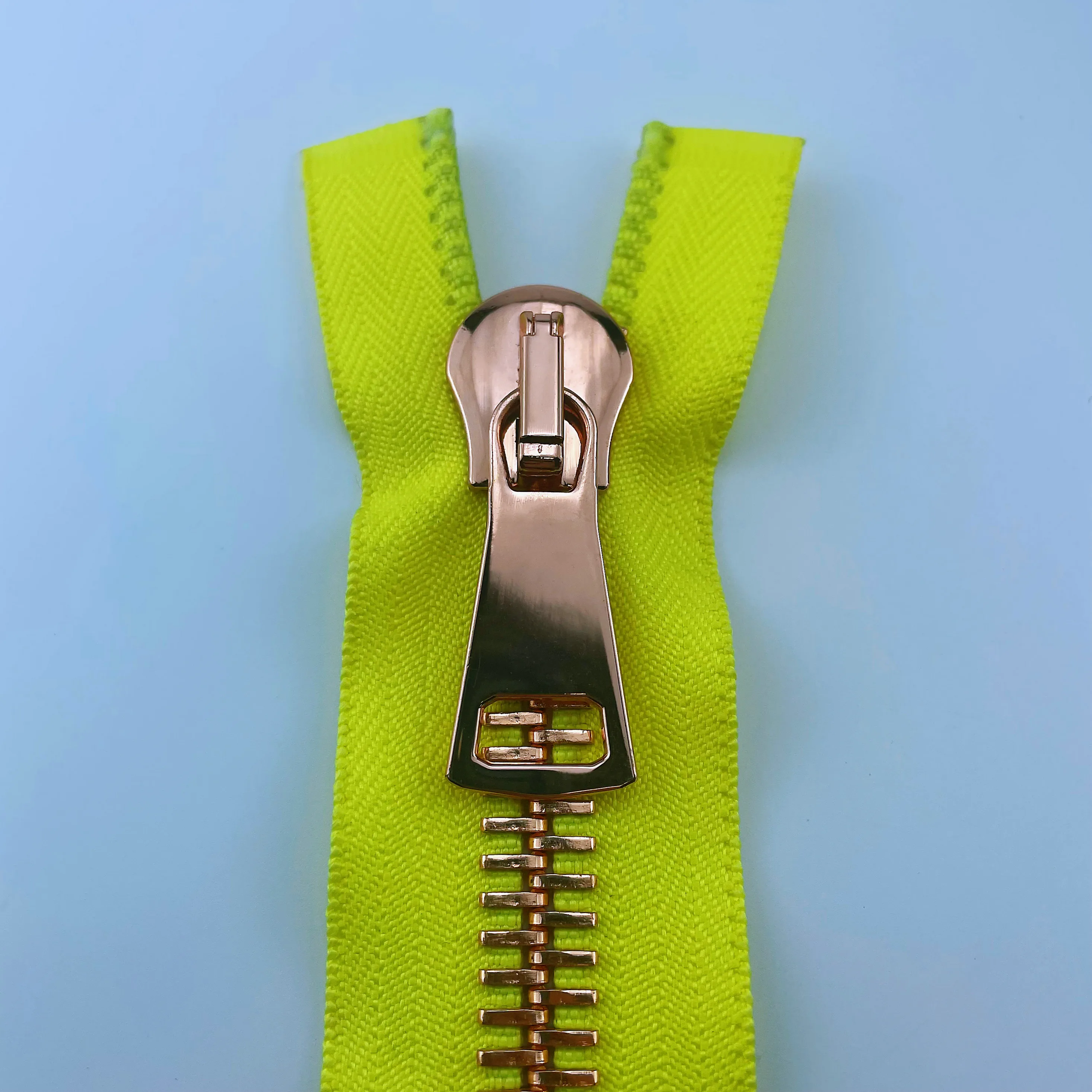 NO. 15 RIRI Zipper Accessories open end brass metal zipper for Garment and Bag full zip pulls