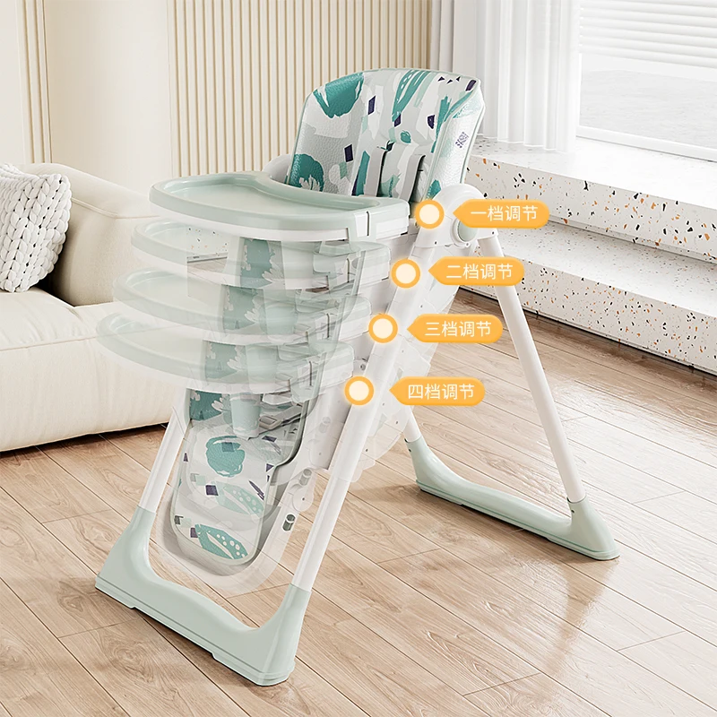 Plastic folding dining chair baby high chair booster sit baby pram combine stroller sitting and lying chair booster seat