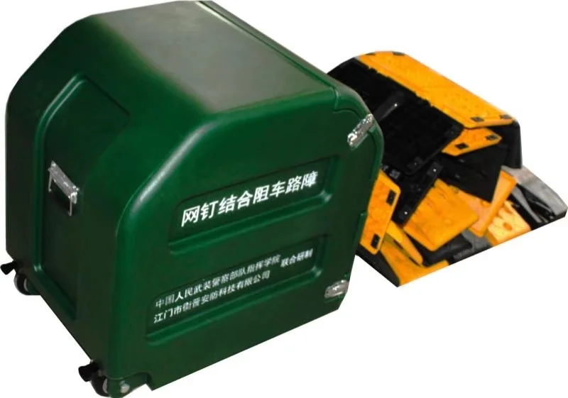 Анти-дорожное заграждение дорожный блок Спайка лак для ногтей чистый комбинированный барьер сталь противотаранное устройство