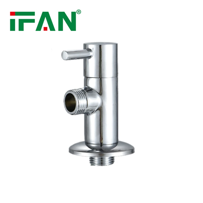 IFAN Manual Handle Chinese Manufacturer Three Way Angle Valve 1/2 Inch Brass Angle Valve