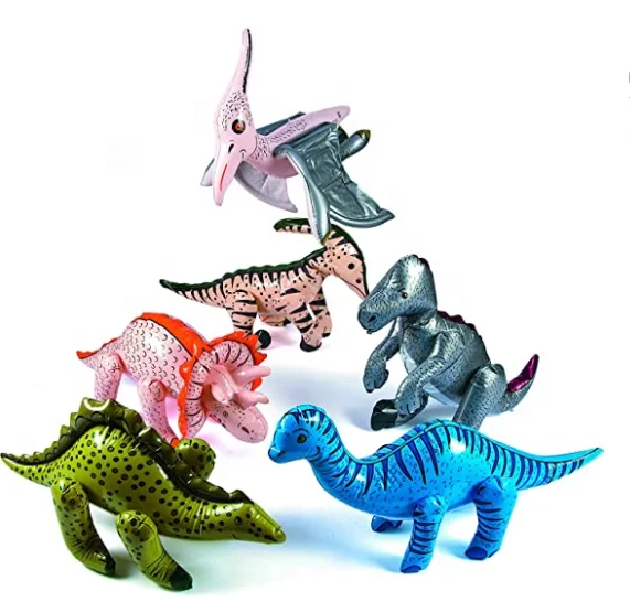 Jet Creations 51 inch Inflatable Plush  , Dinosaur World Jurassic Room Decor Party Favors Decorations