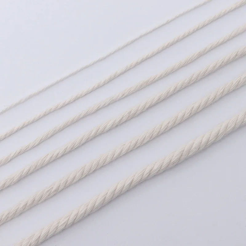 wholesale rope  cotton polyester blended  natural white macrame rope