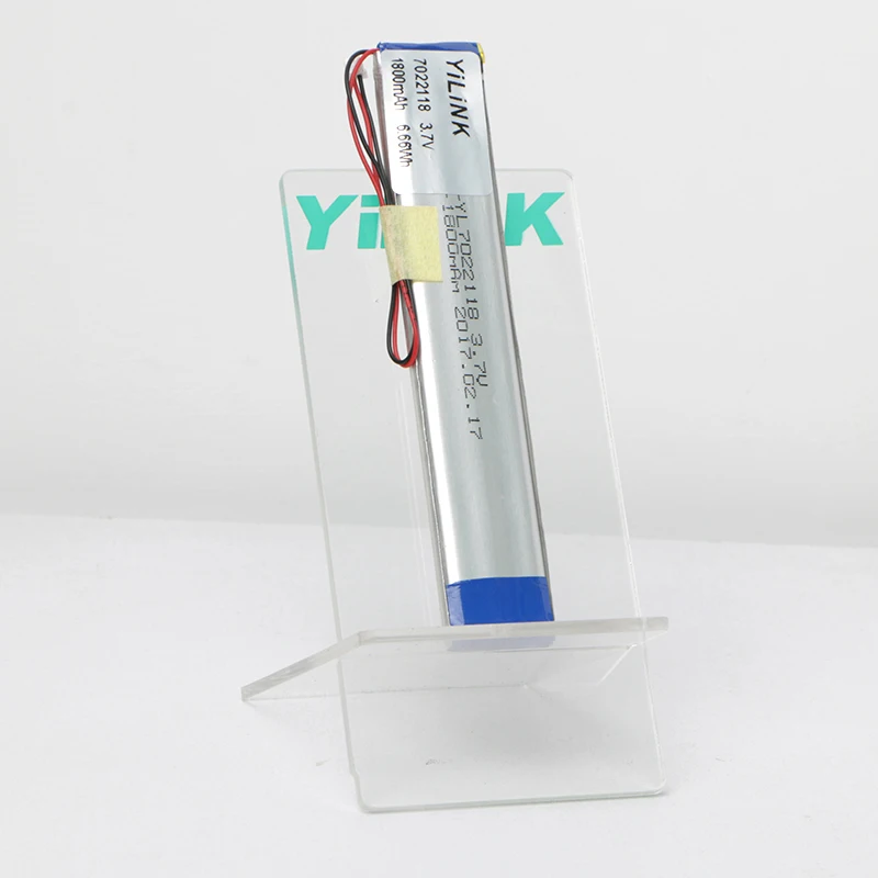 Prismatic li-ion polymer battery back 3.7v 1800mah