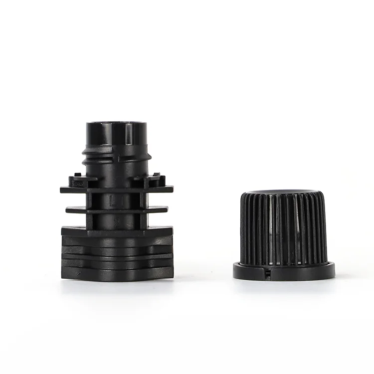 High quality PP 10mm plastic spout with cap professional manufacturer for baby food and jelly pouch