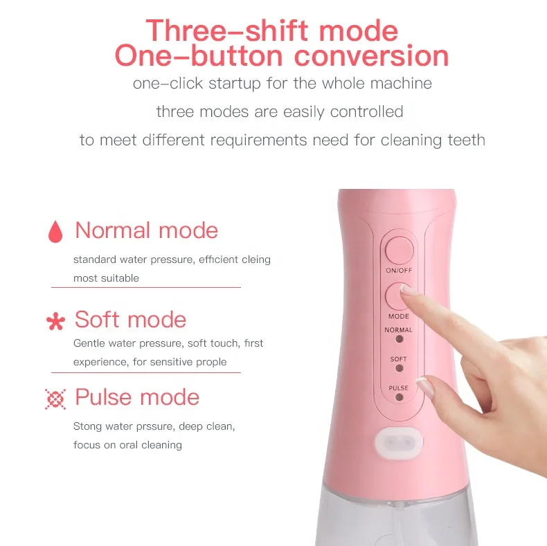 Professional Electric Water Flosser h2ofloss  irrigator 300 Portable Oral Cleaning Kit