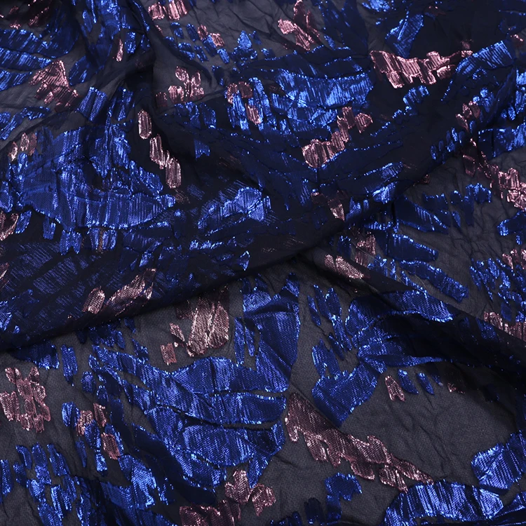 
high quality fashion printed silk fabric/ metallic silk print silk fabric/lurex silk fabric 