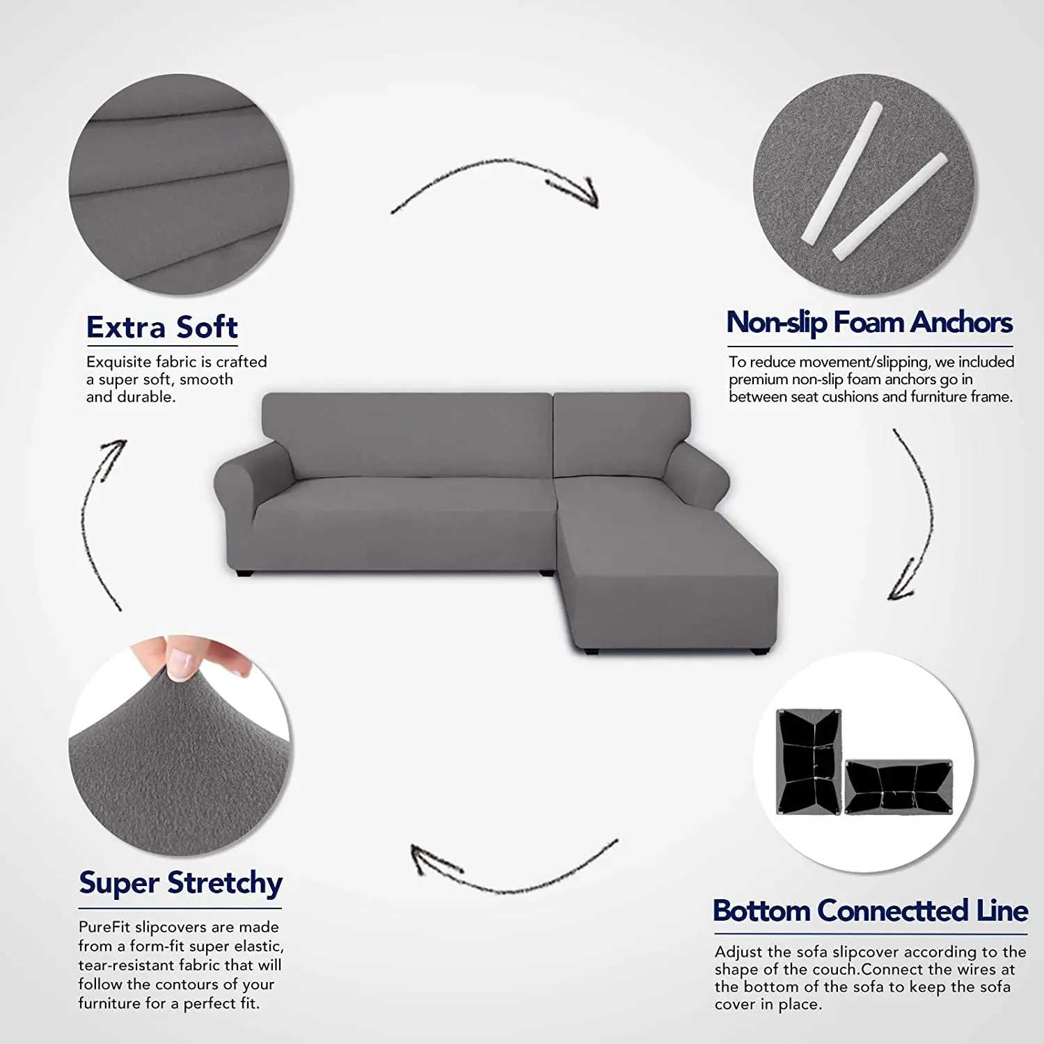 Высококачественный легко устанавливаемый роскошный секционный Бархатный Чехол 2022 для l-образного дивана