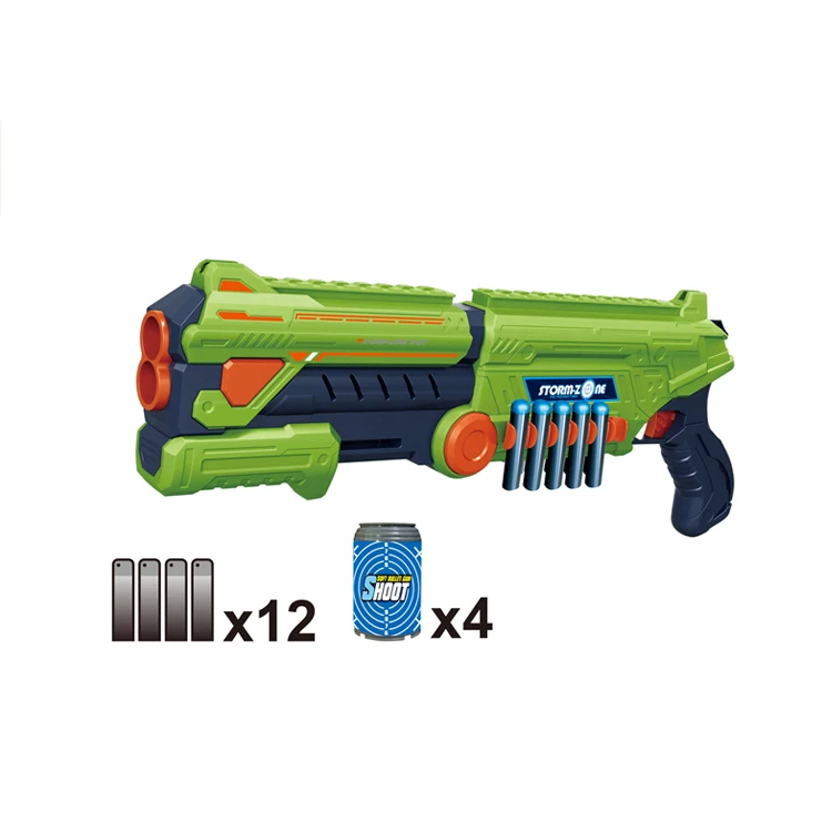 Hot Selling Sport Game Outdoor Boy Toys Plastic EVA Shooting Soft Bullet Gun Toys Set for Kids