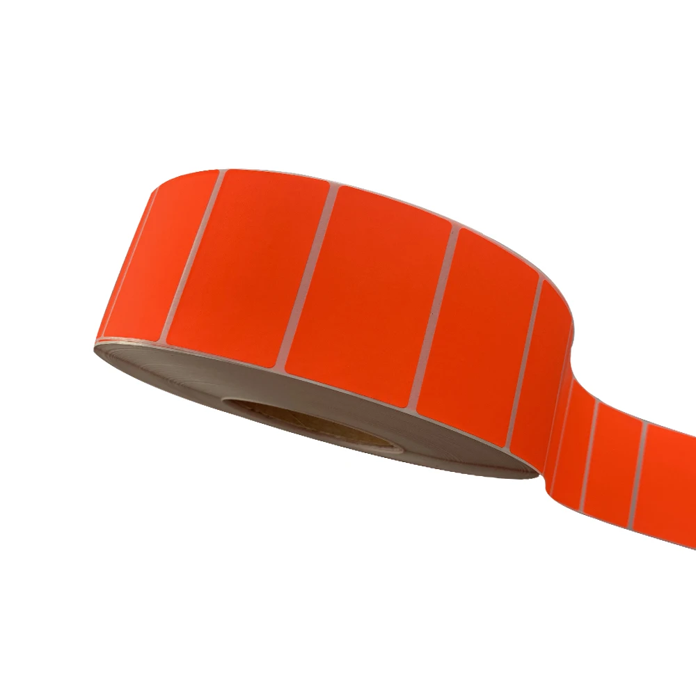 custom labels bright colored neon fluorescent labels as warning or remind stickers