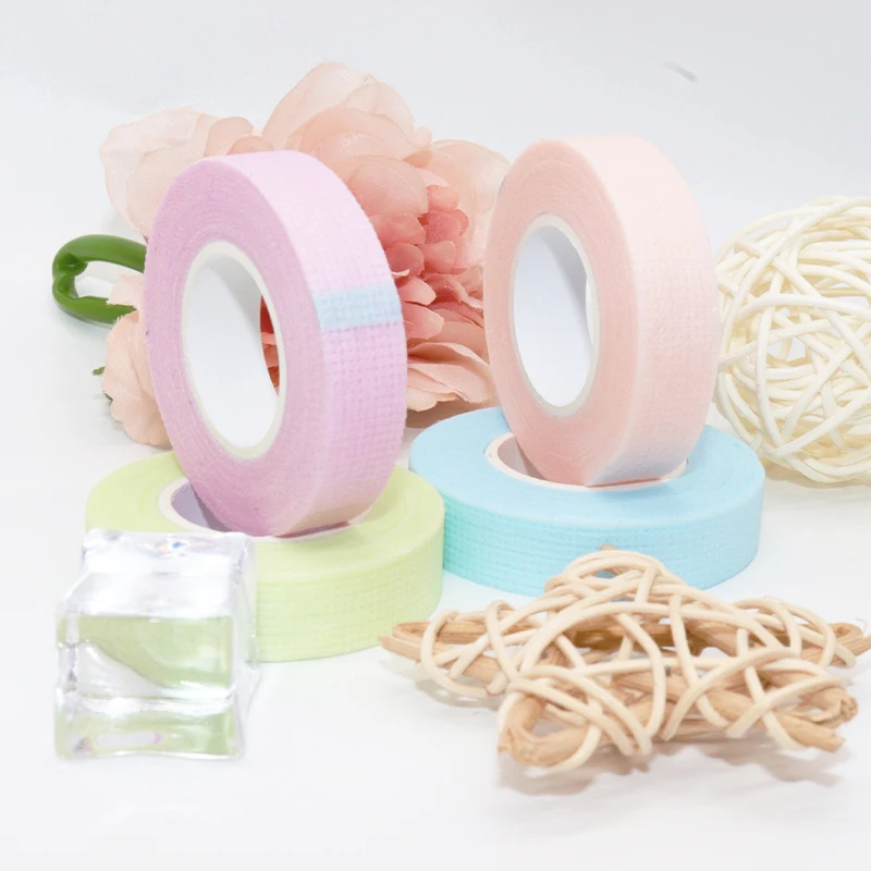 Ballylashes Eyelash Tape Blue Pink Sensitive Skin Under Eye Lash Eyelash Extension Micro Foam Silicone