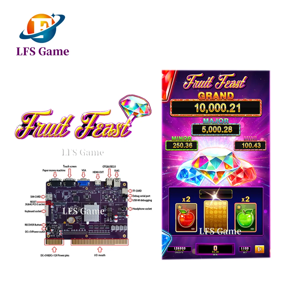 Fruit Feast Skilled Games PCB Software Board FRUTILLA Diamond Skill Game with ideck