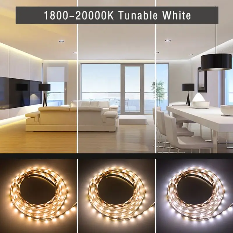 Decoration LED Strip Lighting Kit series-60LED chips-DC 12/24V SMD 2835-14.4W/Meter-From 2200-6500K-Ready to use for you