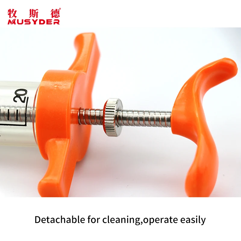 10ml 20ml TPX Syringe Nylon TPX Animal Vet Veterinary Plastic Steel Syringe For Pig