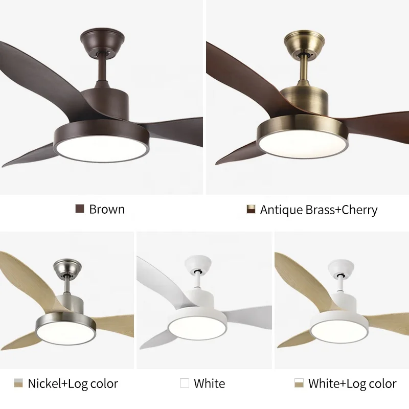 733A 48W 3300LM  ceiling fan with 3 blades DC 39X120X120CM 3000-4000-6000K remote control