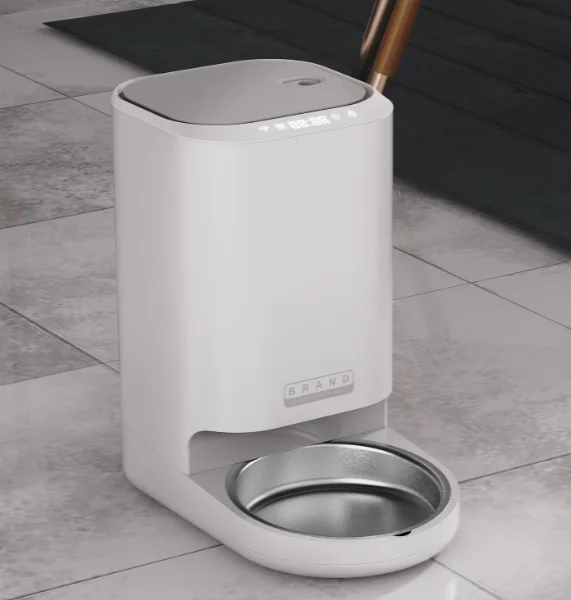 Vacuum dog food dispenser Tuya smart mobile phone app remote control automatic vacuum pet feeder