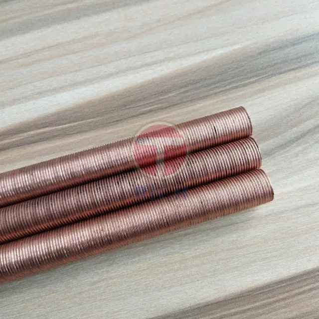 Low Fin Inner Grooved Copper Tube for Air Conditioning fintubes Fin Copper Tube Fin Heating Tube