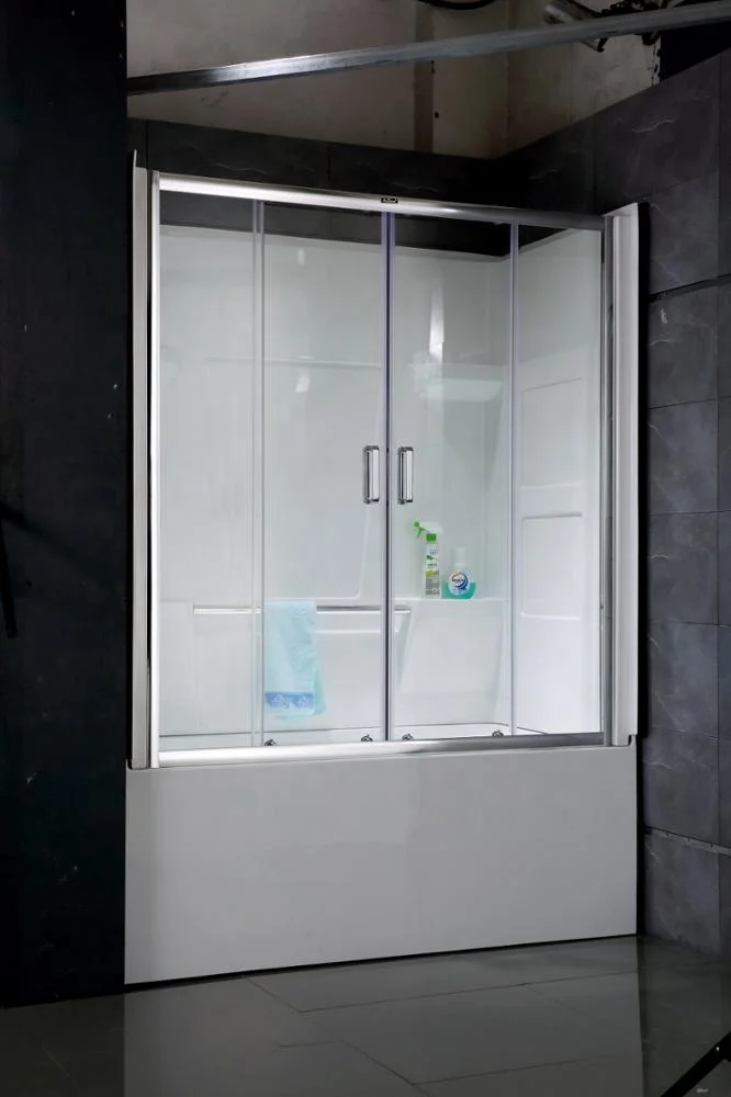 Американский стандарт акриловая ванна и настенная душевая панель объемная угловая Ванна