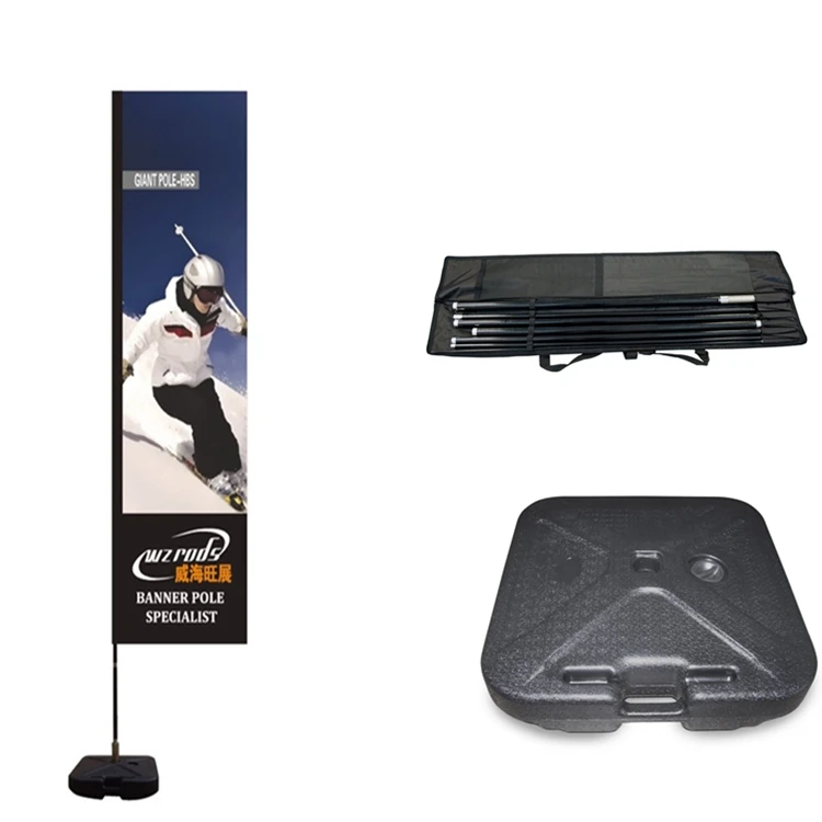 Weihai wzудочки, высококачественный поставщик углеродных композитных материалов, летающий флаг 5,6 м GT, прямоугольный баннер для наружной рекламы
