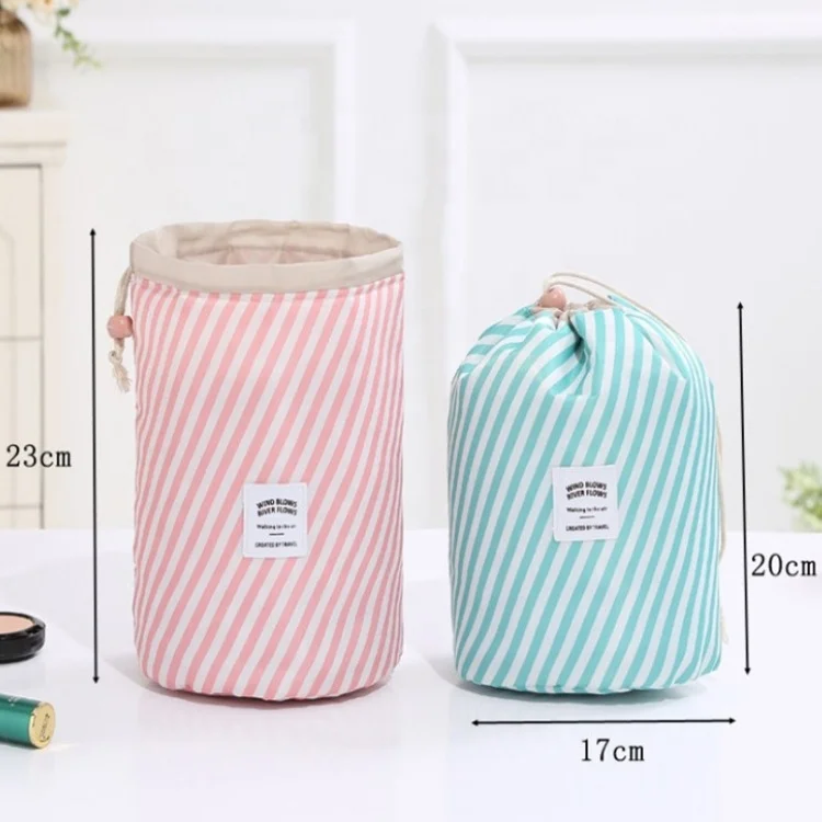 Hot Sale Round Waterproof Makeup Bag Travel Cosmetic bag Organizer Toiletry Makeup Bags For Women Ladies Box Neceser