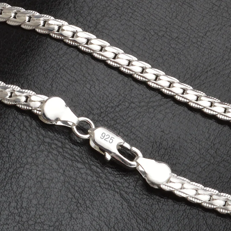 Hot Sale Silver Chain Necklace For Men And Women 18k White Gold Filled Necklace