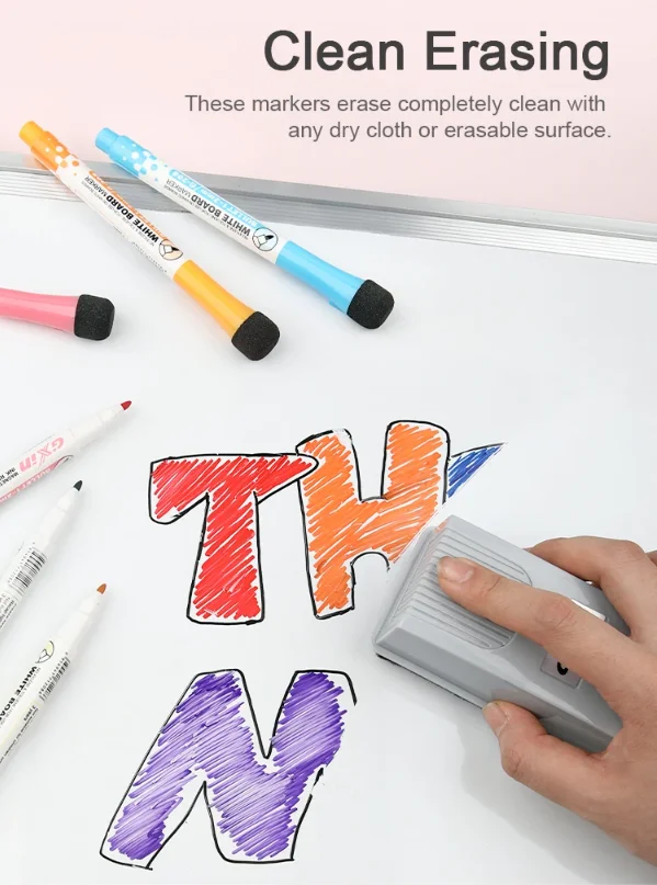 Custom Logo Dry Erase Non Toxic Office School Multicolor Erasable Washable Best Whiteboard Marker Pen