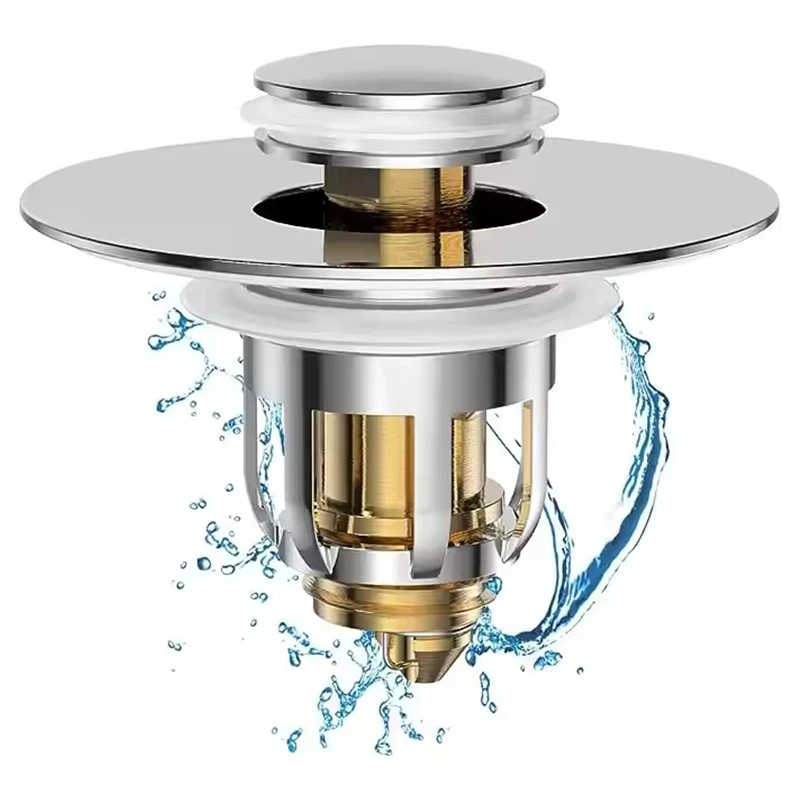 New Sewer washbasin stopper sink press stopper Universal Washbasin Water Head Leaking Stopper Bathroom Shower Sink Filter