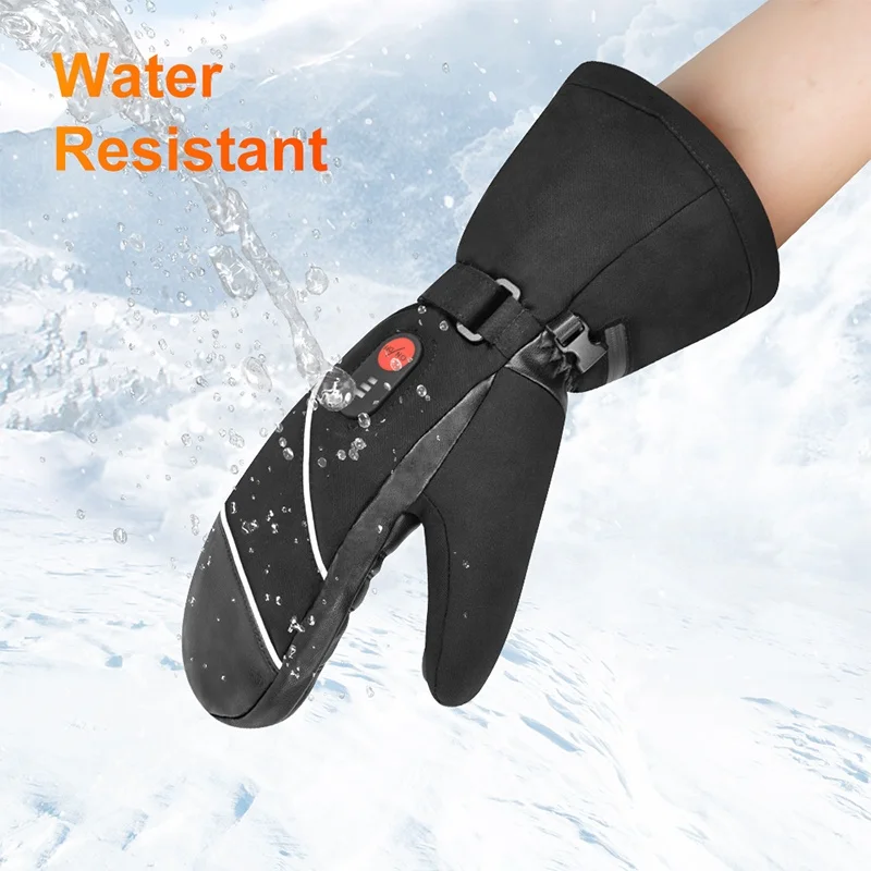 Savior Outdoor Activities Rechargeable Heated Skiing Gloves Waterproof Winter Warming Gloves for Snowboarding