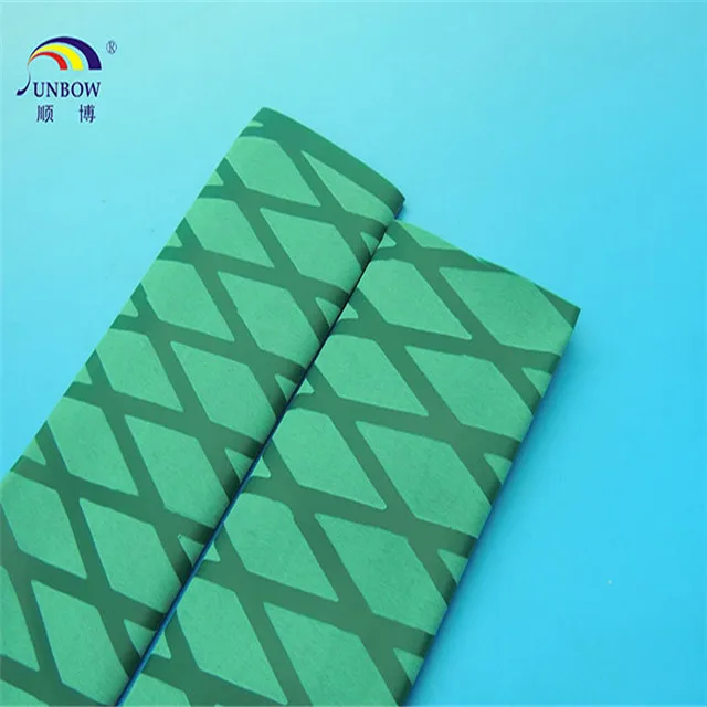 green heat shrinkable tube 20mm nonslip heat shrink grips for sports wrap handle