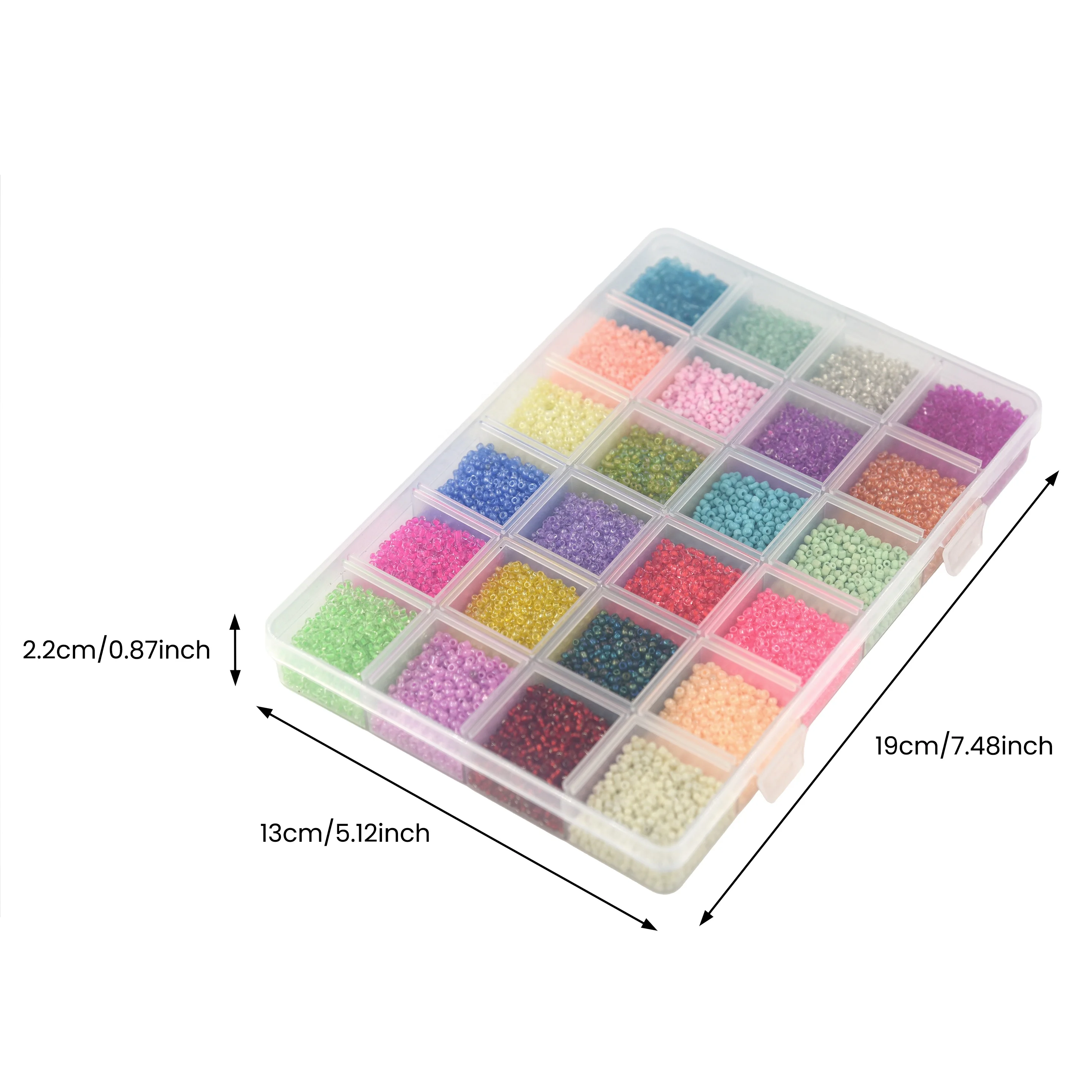 Hot Sales DIY Accessories 24 Colors 2mm 12/0 Glass Seed Beads A-Z Letter Alphabet Charms Craft Kit Set For Jewelry Bracelet Maki