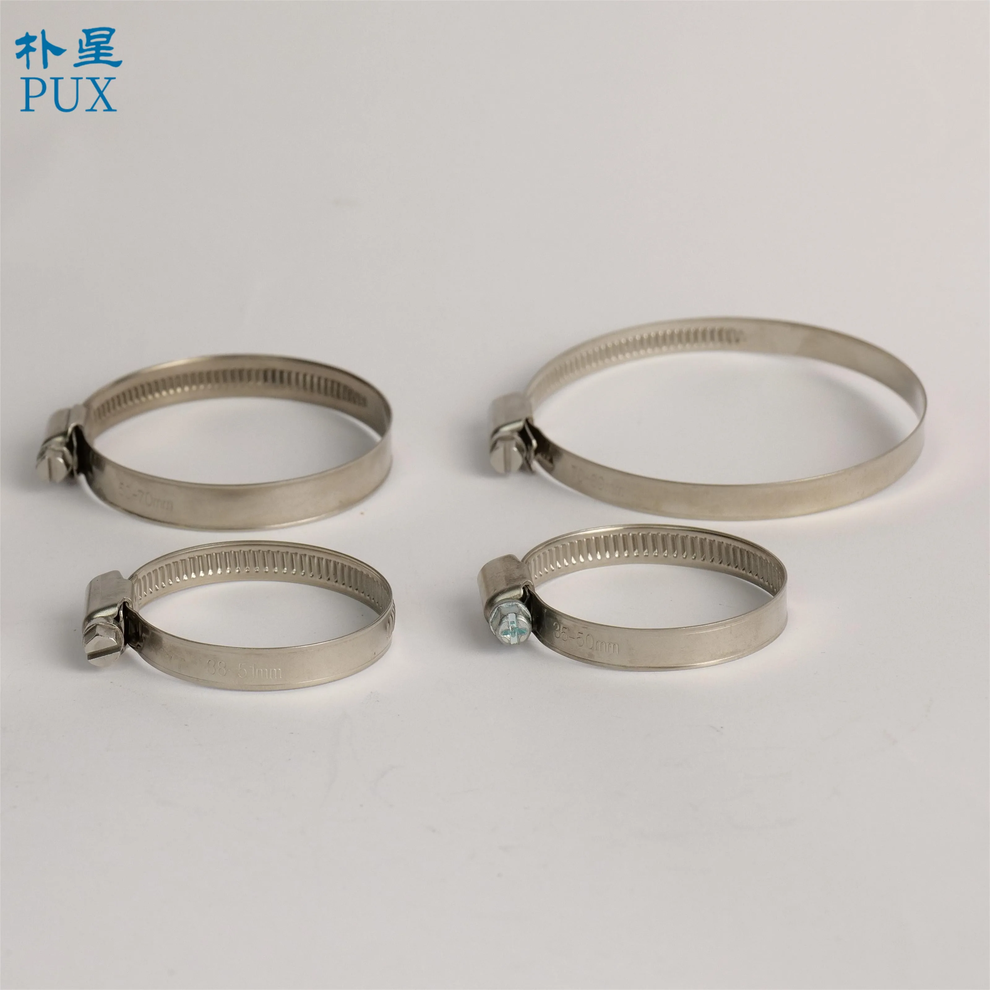 201 304 316 Stainless steel German type hose clamp 9mm 12mm width  with a variety of specifications