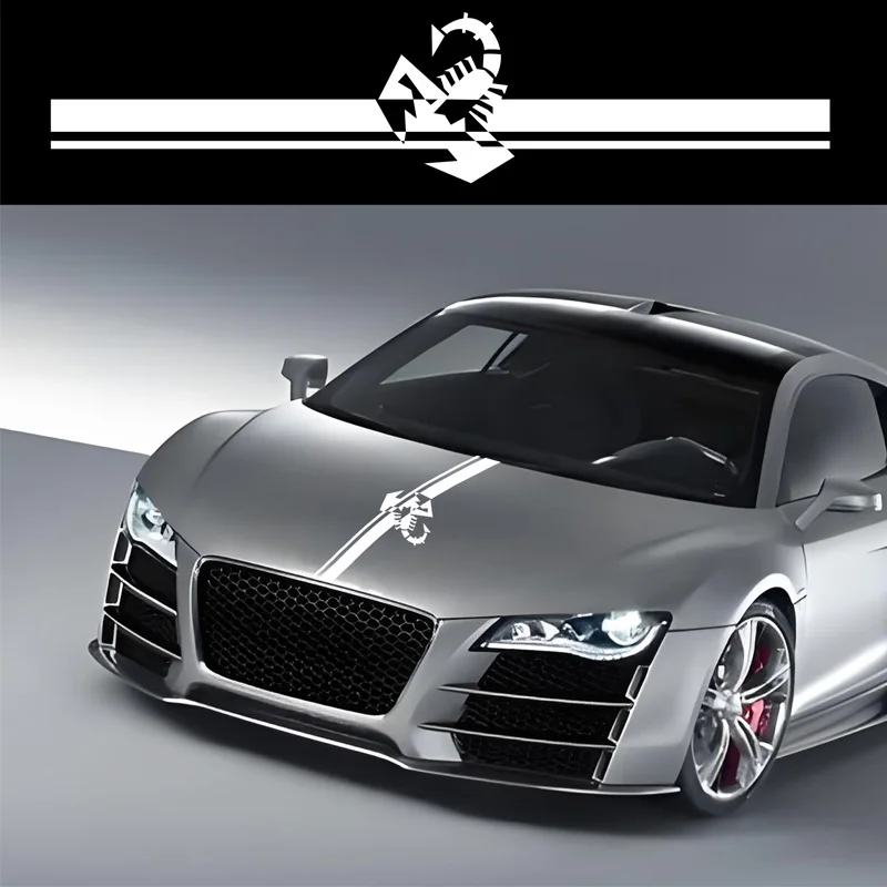 Scorpions Racing Stripes Vinyl Decals Luxury Design Latte Body Modification Stickers Personalized Car Emblem Letter