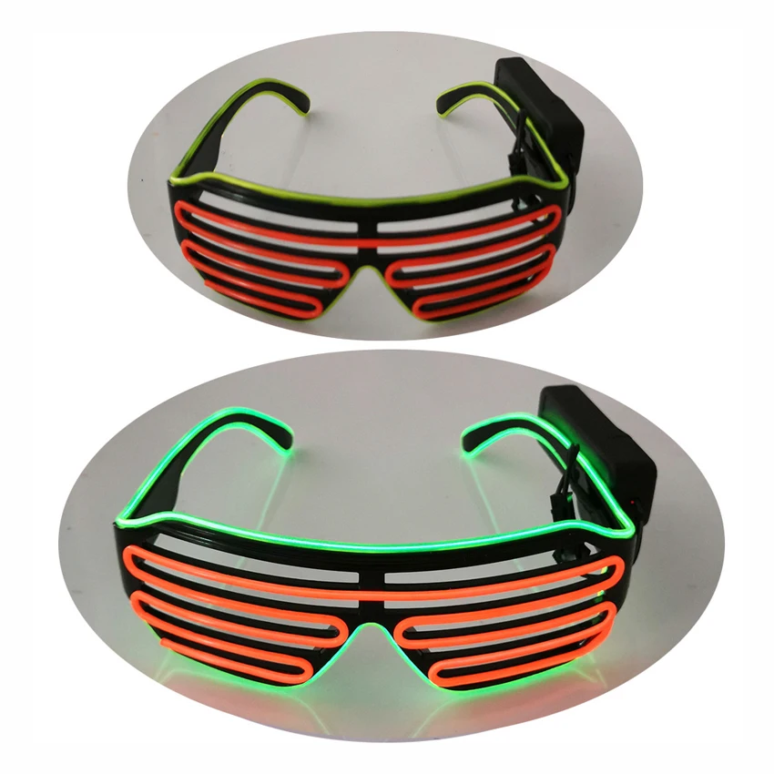 New Product EL Glowing Shutter Party Glasses Led Shutter Glasses