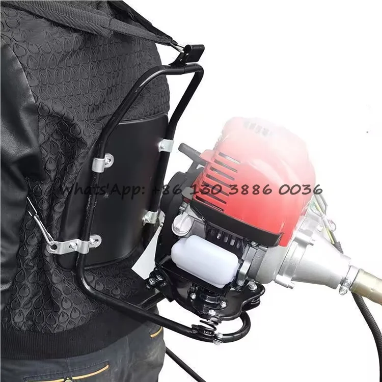 China High Frequency Backpack Gasoline Engine Internal Concrete Poker Vibrator Power Concrete Hand Mixer With 4m Stirring Rod
