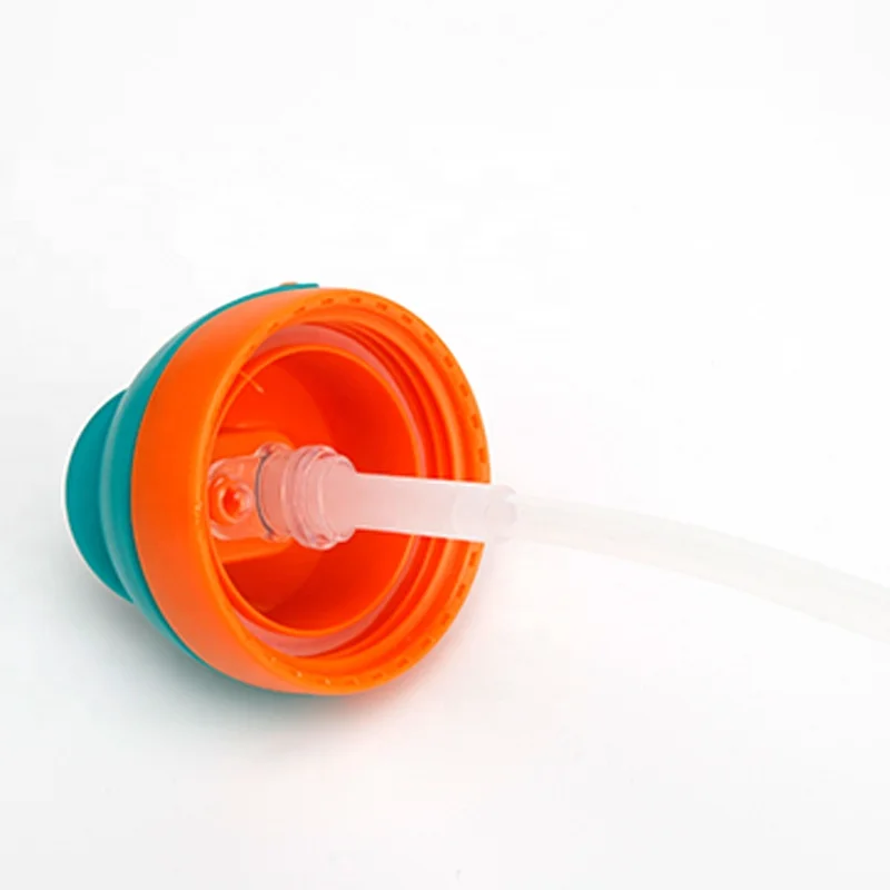 Cille 460ml Custom Cartoon Children Bottle Travel leakage-proof Plastic BPA Free Kids Drinking Cute Water Bottle with Straw