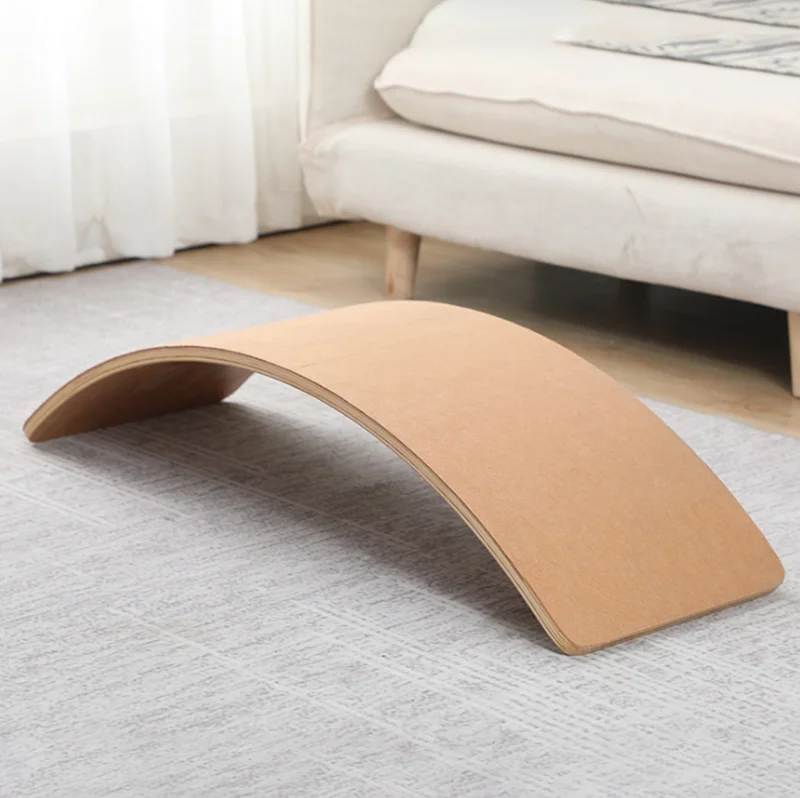 Fitness Balance Curvy Board Multifunction Rocker Wooden Wobble Balance Board For Kids