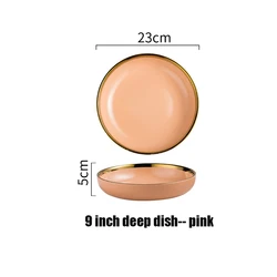 Cheap Price Dinner Set Of Dishes Steak Plate Colored Ceramic Dinner Plate