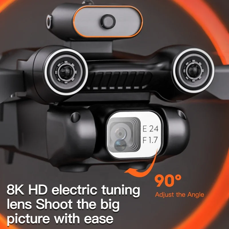 IQOEM E63 Dual Camera Obstacle Avoiding UAV 8K Remote Control Aerial Camera Four Axis Aircraft Glasses Long Range Aircraft