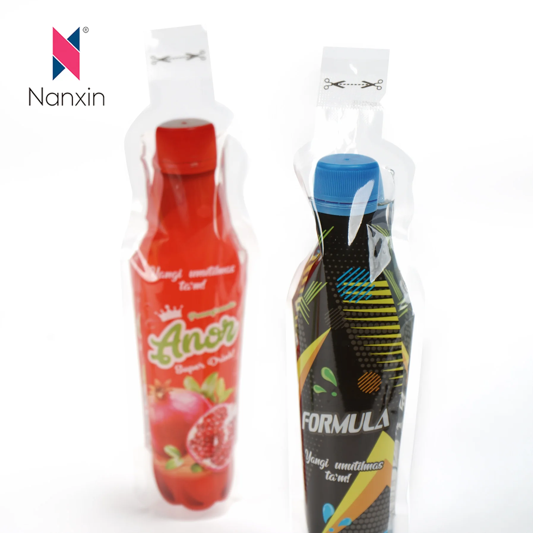 Custom Juice Pouch Drink Pouch Special Injection Fruit Shape Juice Pouch Drinking Packing