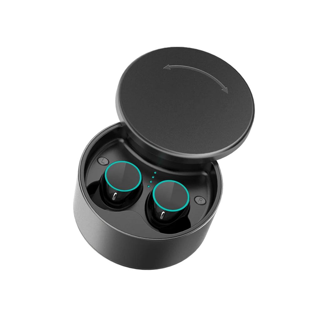 600mAh Waterproof Mini Wireless Bluetooth Earphones In-Ear TWS Bluetooth Earphones with Charger Box