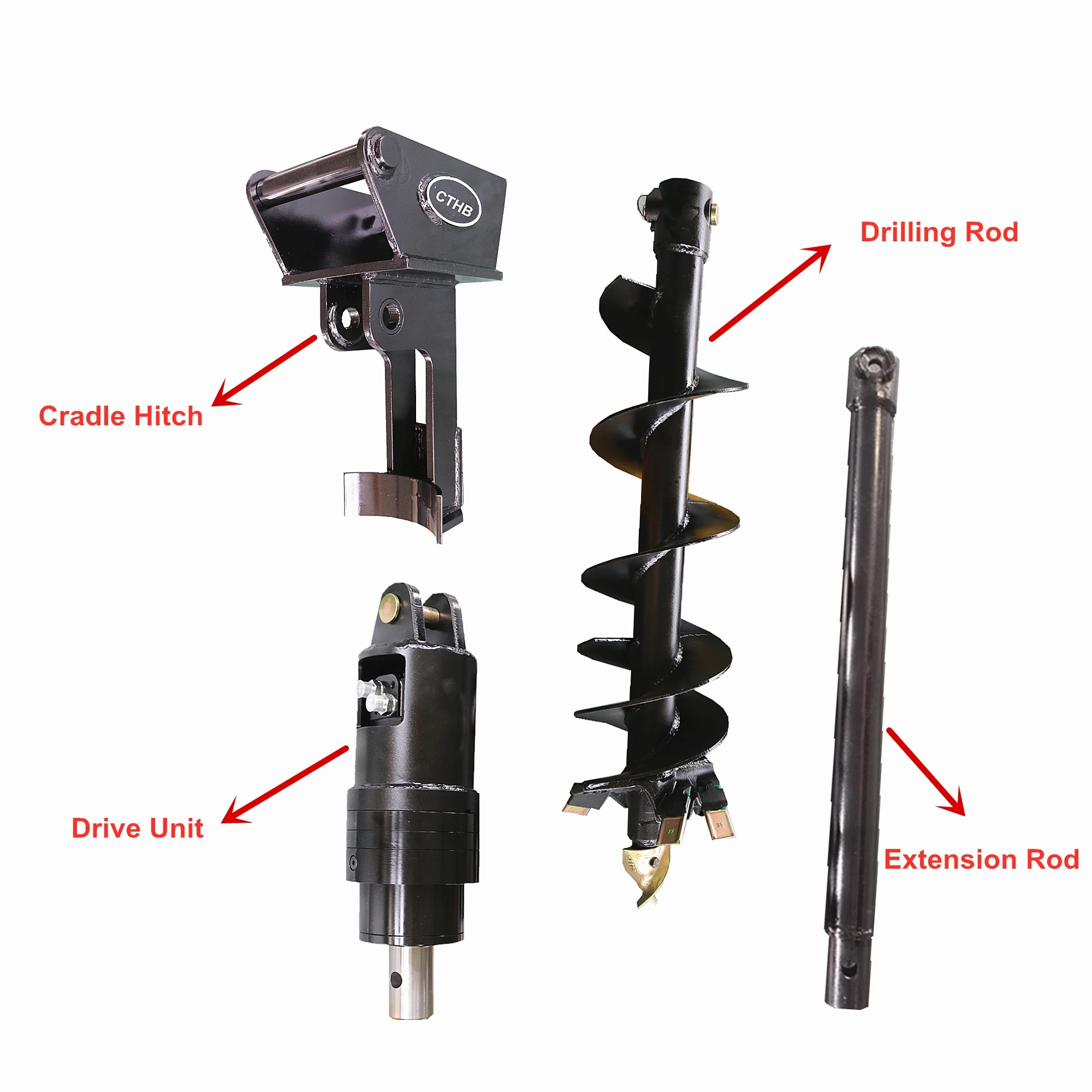 High repurchase CE factory OEM excavator hydraulic post hole digger earth auger drill No reviews yet