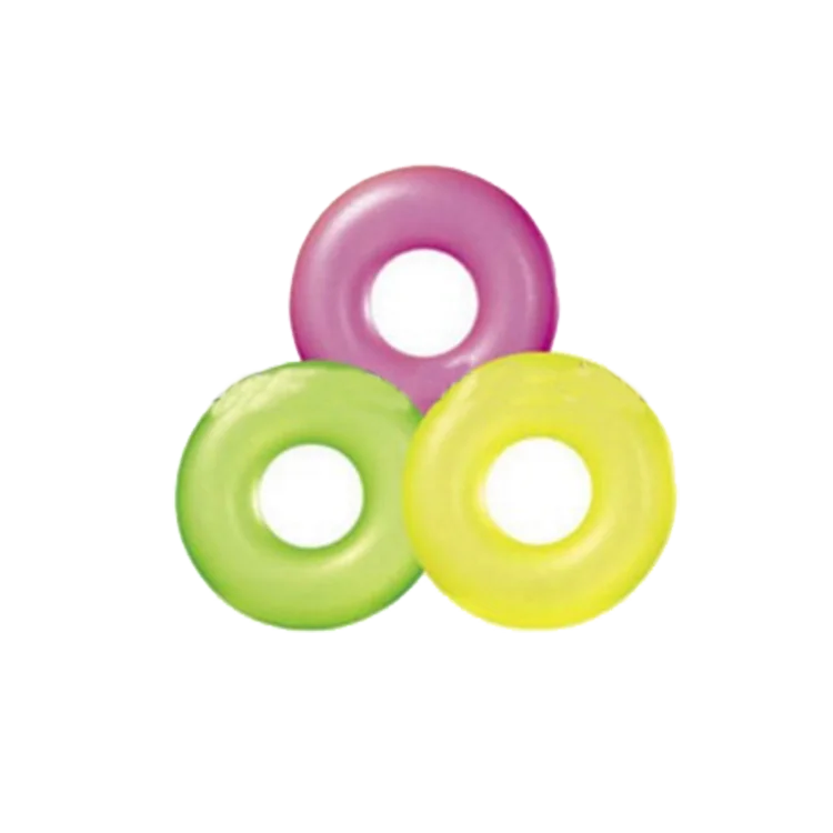 Custom Size 90cm PVC Fruit-Shaped Inflatable Swimming Ring Pool Float for Kids and Adults with Air Tube