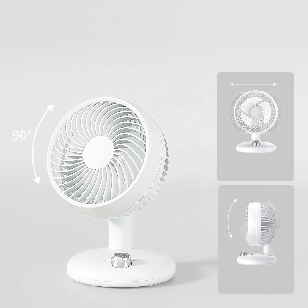 Desktop TurboForce Air Circulator USB Charging Portable Rechargeable Fan 8 Hour