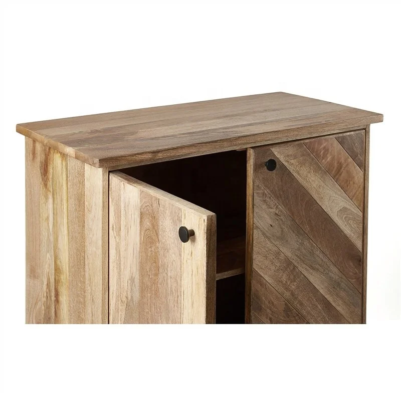 
Industrial Accent Cabinet Indian Antique Rustic Mango Ara Parquetry Design Cabinet Sideboard Jodhpur Vintage Solid Wood Cabinet 